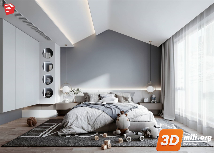 Children Room Scenes  Skp FIles 